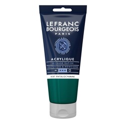 LEFRANC BOURGEOIS Acrylique fine 80ml tube Vert phtalocyanine