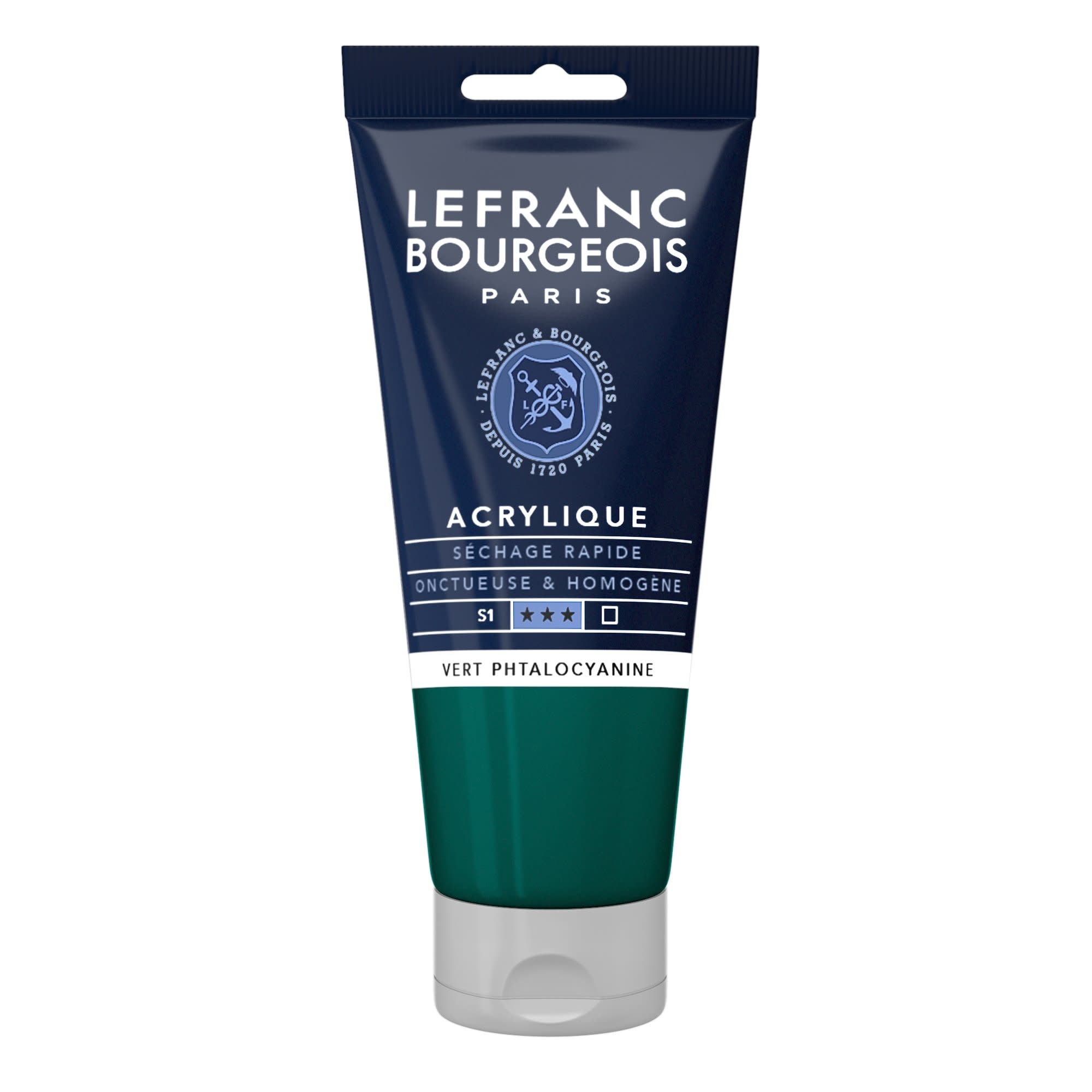 LEFRANC BOURGEOIS Acrylique fine 80ml tube Vert phtalocyanine