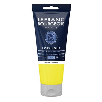 LEFRANC BOURGEOIS Acrylic Fine 80Ml Lemon Yellow Tube