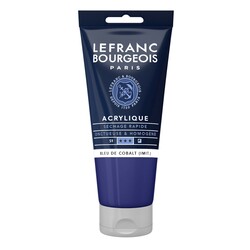 LEFRANC BOURGEOIS Acrylique fine 80ml tube Bleu de cobalt imitation