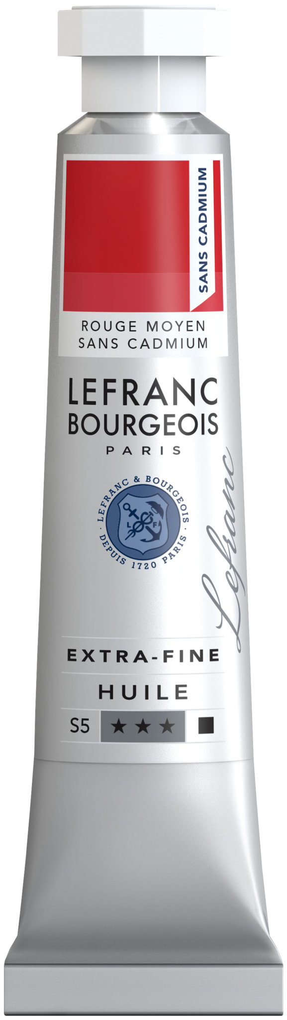 LEFRANC BOURGEOIS Huile extra-fine tube 20ml Rouge moyen sans cadmium