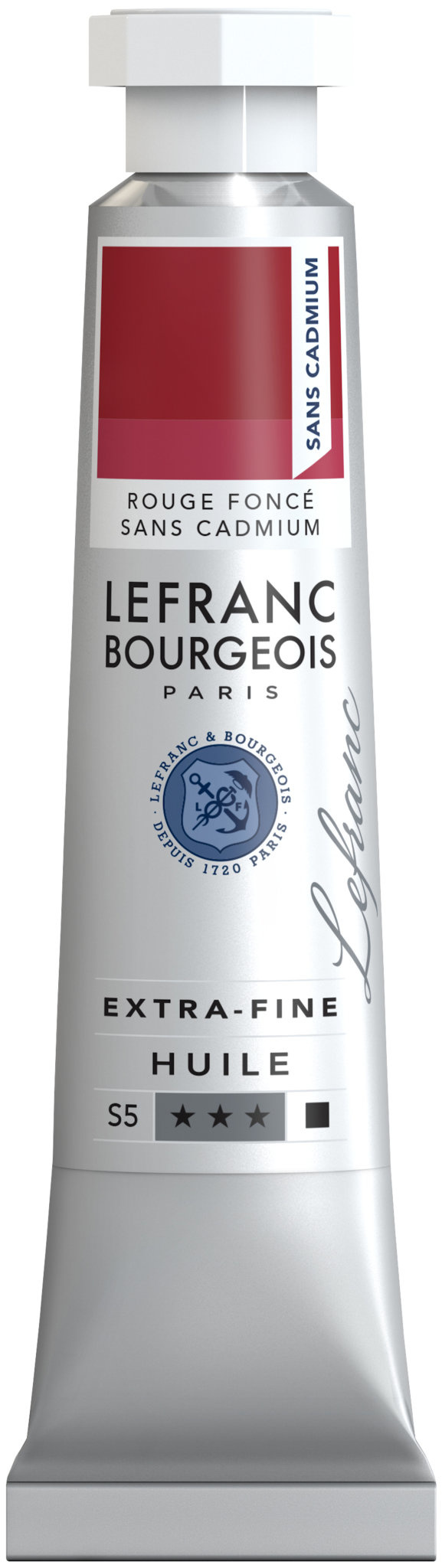 LEFRANC BOURGEOIS Huile extra-fine tube 20ml Rouge foncé sans cadmium