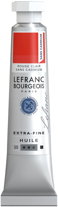 LEFRANC BOURGEOIS Huile extra-fine tube 20ml Rouge clair sans cadmium