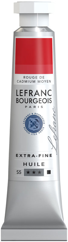 LEFRANC BOURGEOIS Huile extra-fine tube 20ml Rouge de cadmium moyen