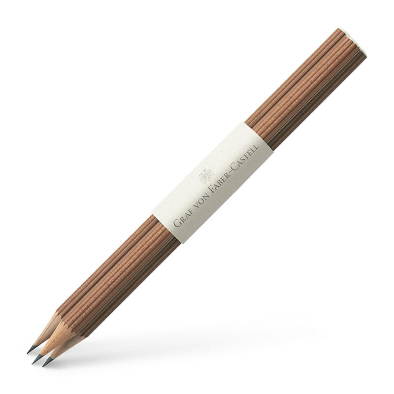 FABER CASTELL 3 pencils in banderole, tempered tip, natural cedar