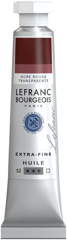 LEFRANC BOURGEOIS Huile extra-fine tube 20ml Ocre rouge transparente