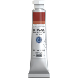 LEFRANC BOURGEOIS Huile extra-fine tube 20ml Terre de Sienne brulée transparente