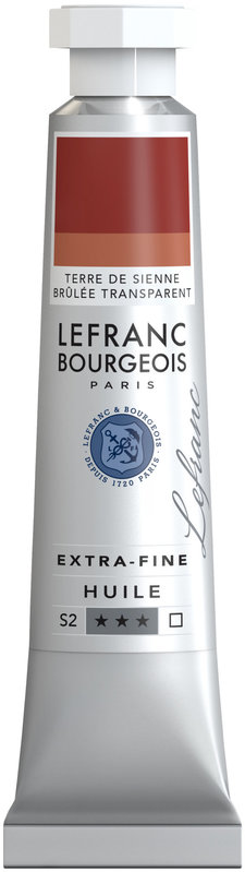 LEFRANC BOURGEOIS Huile extra-fine tube 20ml Terre de Sienne brulée transparente