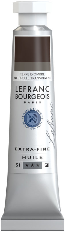 LEFRANC BOURGEOIS Huile extra-fine tube 20ml Terre d'ombre naturelle transparente