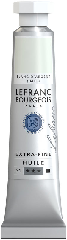 LEFRANC BOURGEOIS Huile extra-fine tube 20ml Blanc d'argent imitation