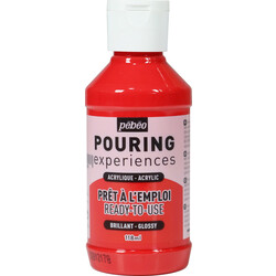 PEBEO Pouring Experiences Flacon 118 Ml Rouge Magenta
