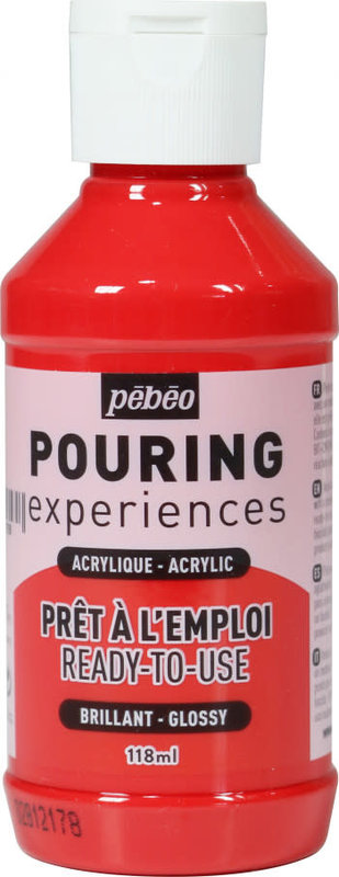 PEBEO Pouring Experiences Bottle 118ml Magenta Red