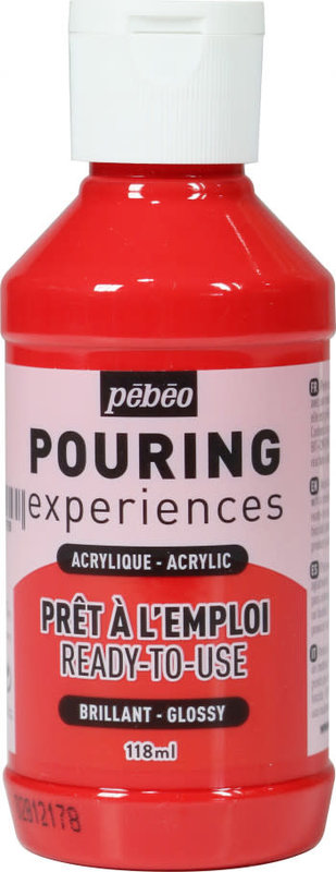 Pébéo kit Pouring acrylique Découverte 4x59 ml + Silicone 50 ml