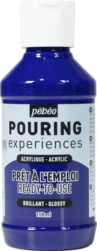 PEBEO Pouring Experiences Bottle 118ml Blue Cyan