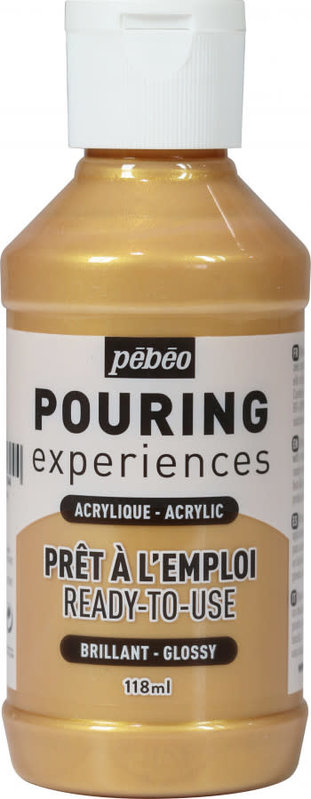 PEBEO Pouring Experiences 118ml metallic gold bottle