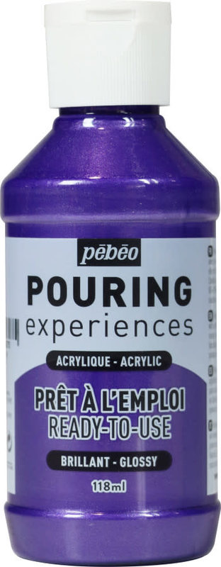 PEBEO Pouring Experiences Flacon 118 Ml Violet Metalique