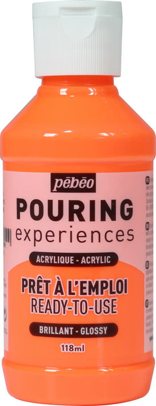 PEBEO Pouring Experiences Flacon 118 Ml Orange Fluorescent
