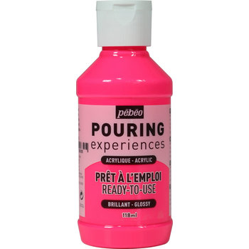 PEBEO Pouring Experiences Bottle 118ml Fluorescent Pink