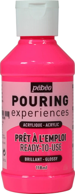 PEBEO Pouring Experiences Flacon 118 Ml Rose Fluorescent