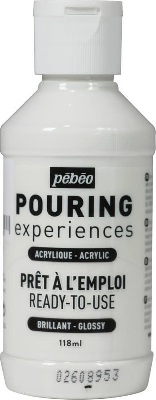 PEBEO Pouring Experiences Flacon 118 Ml Blanc De Titane