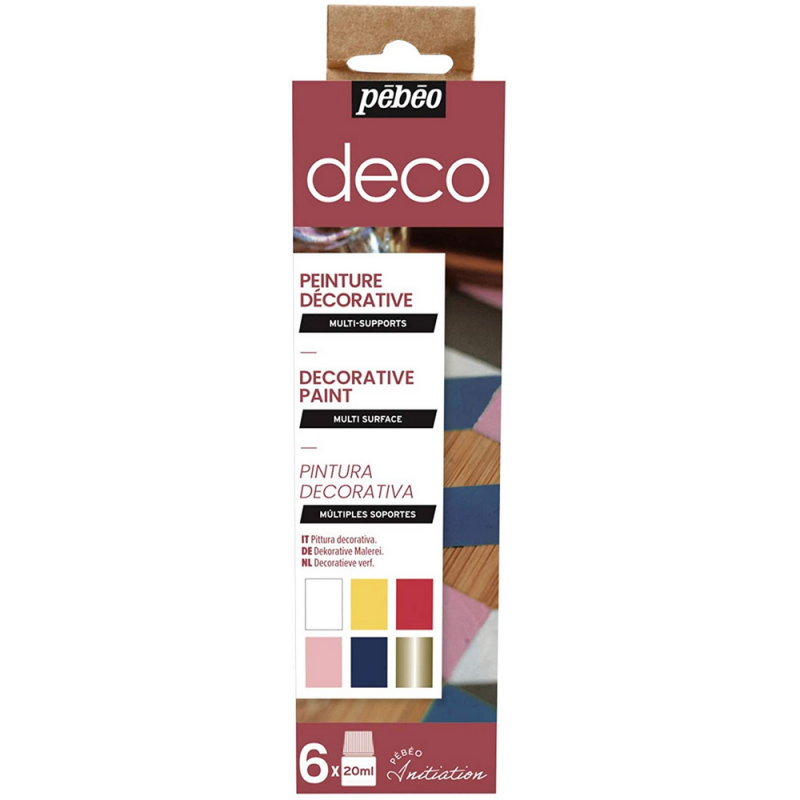 PEBEO Set  Initiation  Deco 6 Flacons Assortis De 20 Ml