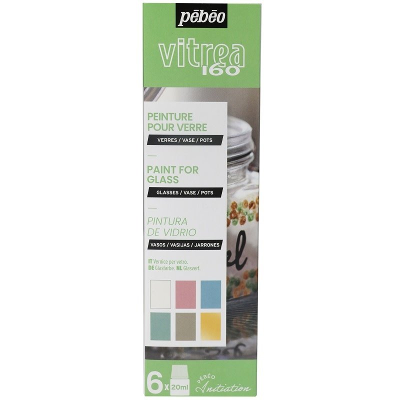 PEBEO Set Initiation  V160 Coul  Pastel 6 Flacons Assortis De 20 Ml