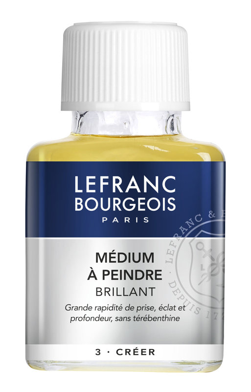 LEFRANC BOURGEOIS Additif medium à peindre brillant flacon 75ml