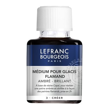 LEFRANC BOURGEOIS Medium Additive for Flemish Glaze Amber-Gloss 75Ml