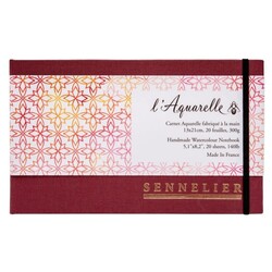 SENNELIER Carnet aquarelle 13x21cm 20 feuilles 300g