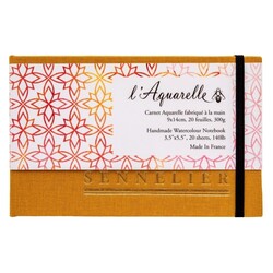 SENNELIER Carnet aquarelle 9x14cm 20 feuilles - 300g