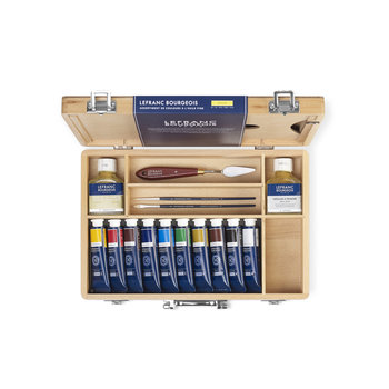 LEFRANC BOURGEOIS Fine Oil Paint Box 10X40Ml Assorted Color Box