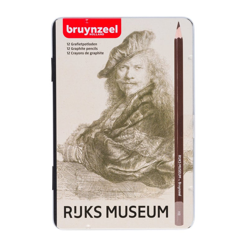 BRUYNZEEL Pencil "Rijks Museum" set of 12 pieces, 2H to 9B BRUYNZEEL