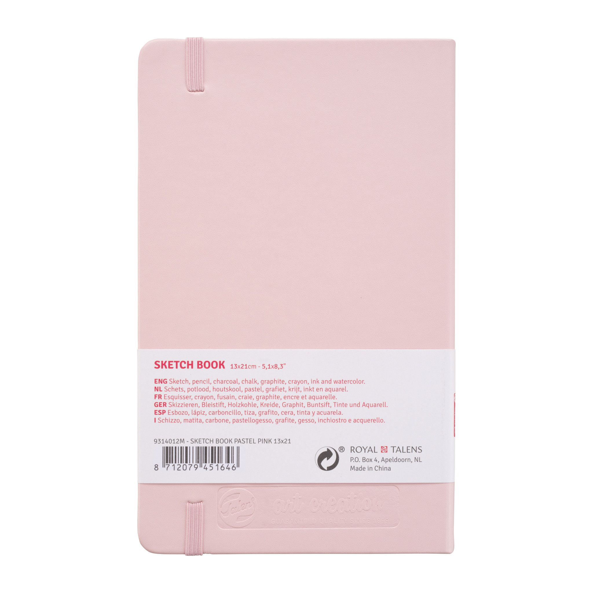TALENSARTCREATION Cahier de Croquis Rose Pastel 13 x 21 cm 140 g 80 Feuilles