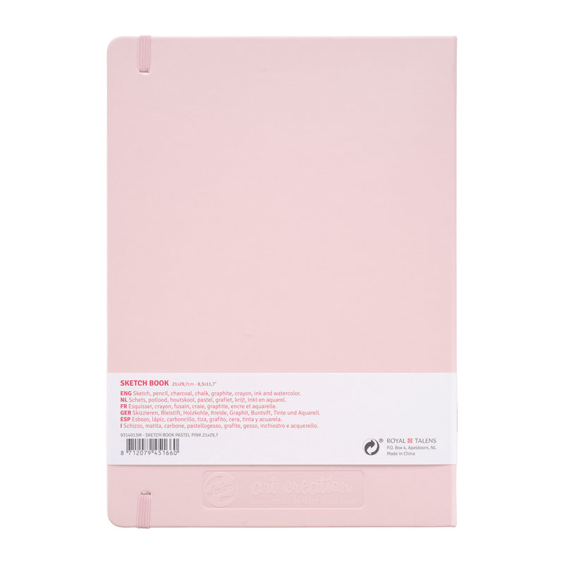 TALENSARTCREATION Cahier de Croquis Rose Pastel 21 x 29.7 cm 140 g 80 Feuilles