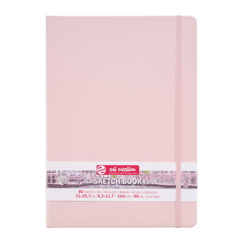 TALENSARTCREATION Cahier de Croquis Rose Pastel 21 x 29.7 cm 140 g 80 Feuilles