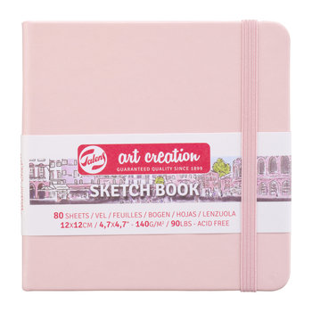 TALENSARTCREATION Cahier de Croquis Rose Pastel 12 x 12 cm 140 g 80 Feuilles