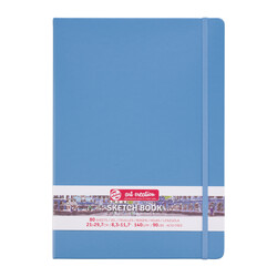 TALENSARTCREATION Cahier de Croquis Bleu Lac 21 x 29.7 cm 140 g 80 Feuilles