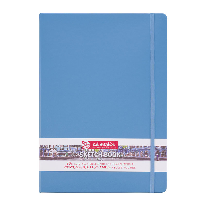 TALENSARTCREATION Sketchbook Pastel 21x30cm 140g 80 feuilles bleu lac