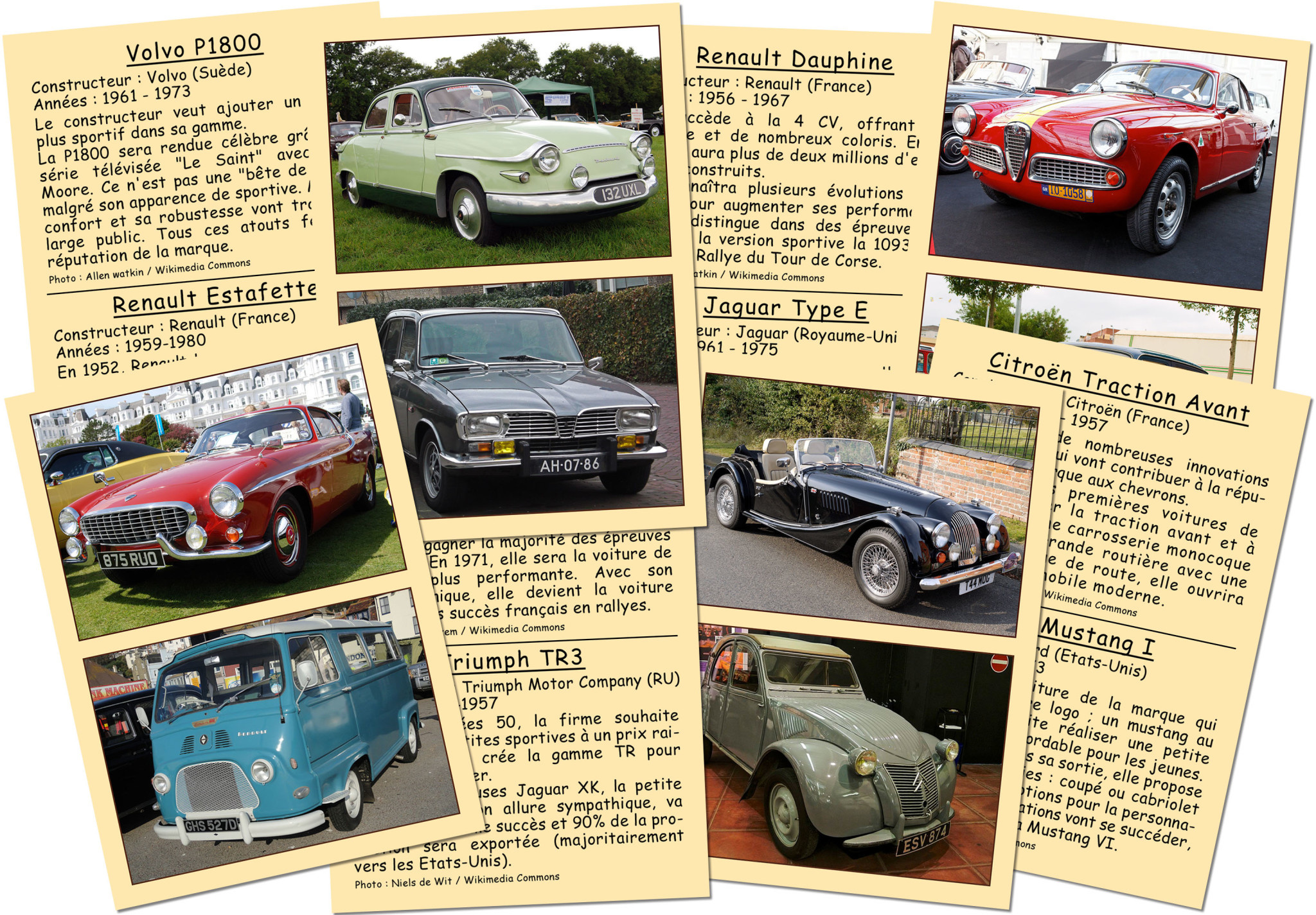 MARC VIDAL Quelles sont ces Voitures de Légende?
