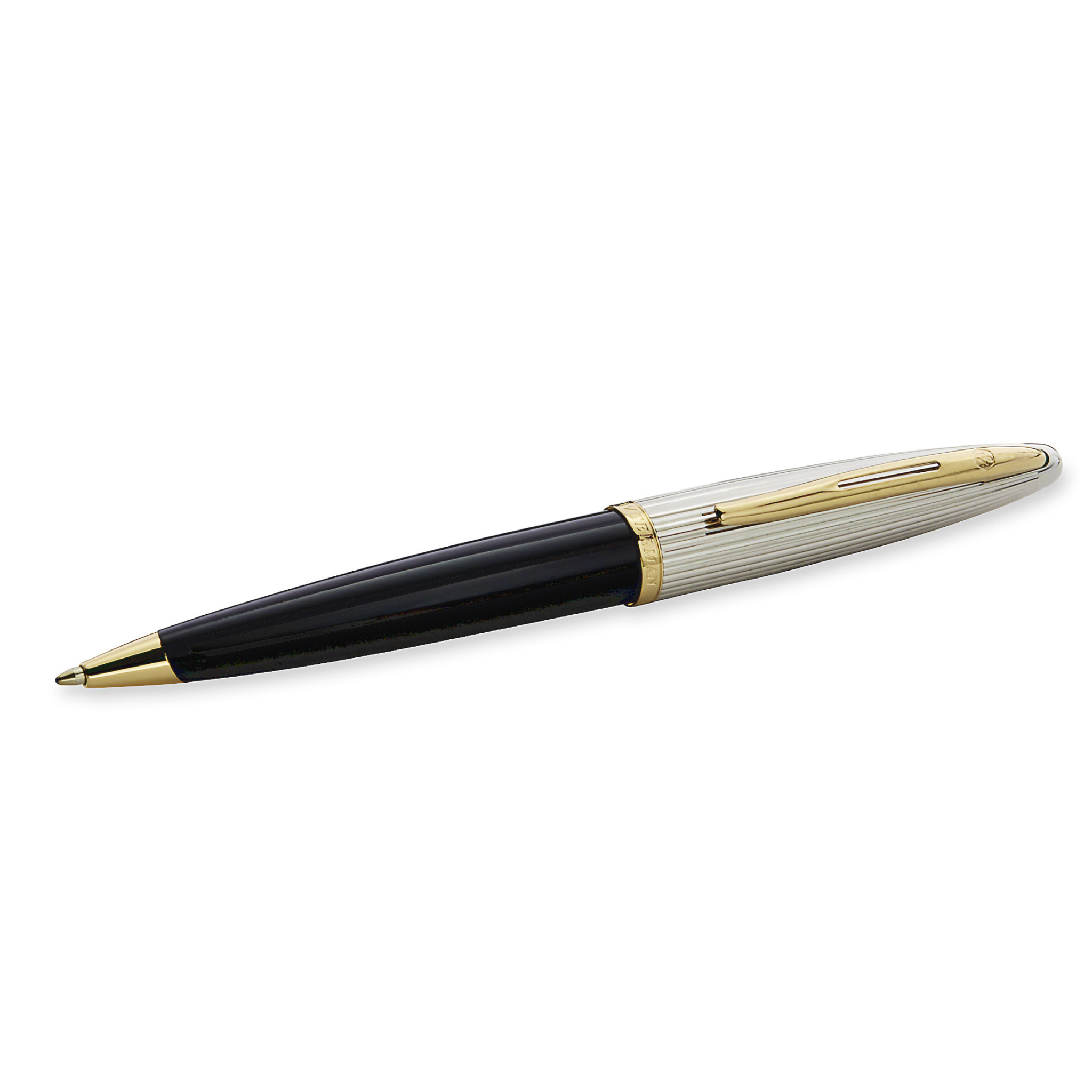 WATERMAN Stylo Bille Carène Deluxe Laqué Noire Gt