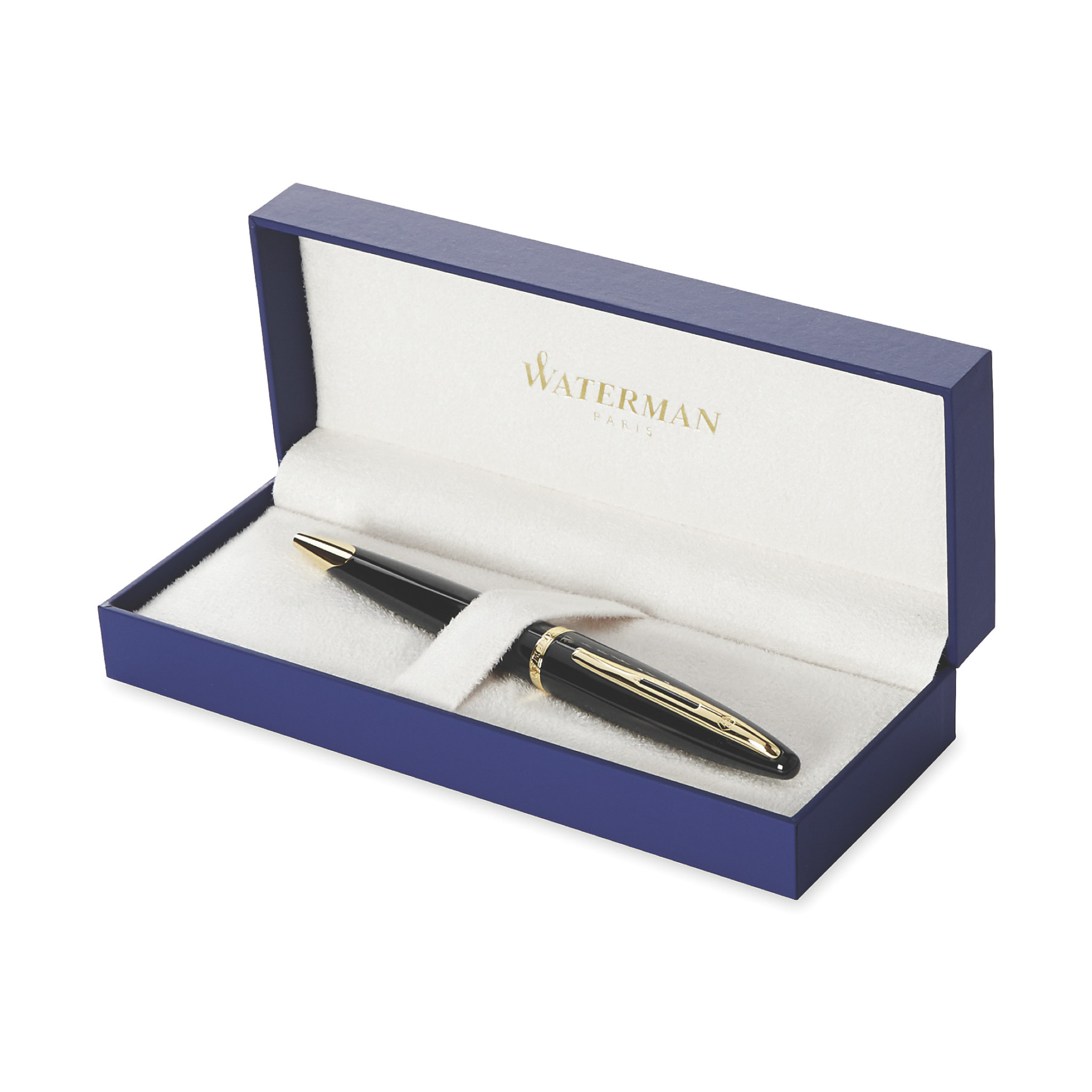 WATERMAN Stylo Bille Carène Laque Noire Gt