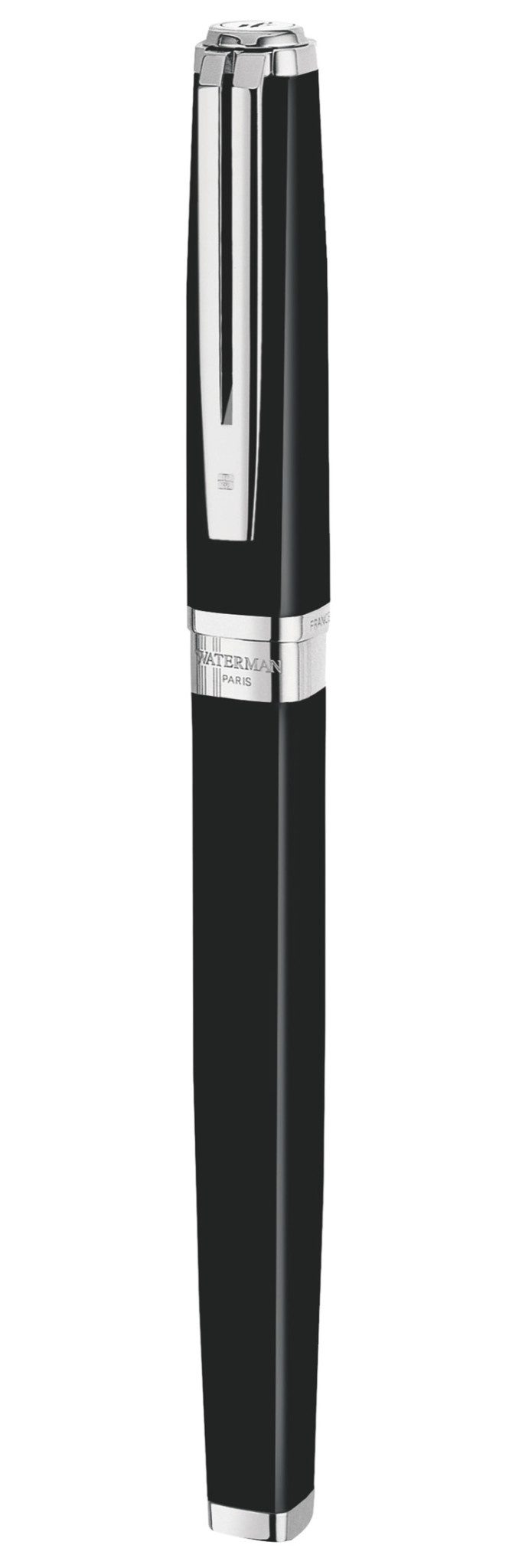 WATERMAN Stylo Roller Exception Slim Noir Laqué ST - M
