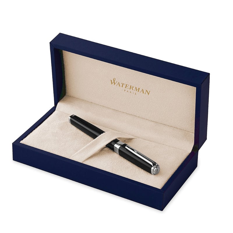 WATERMAN Rollerball Pen Exception Slim Black Lacquer ST - M