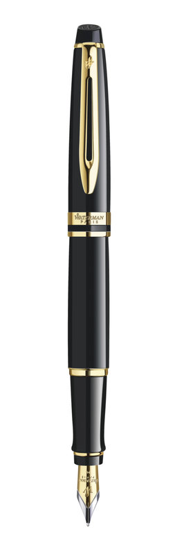 WATERMAN Expert Black GT Fountain Pen - M