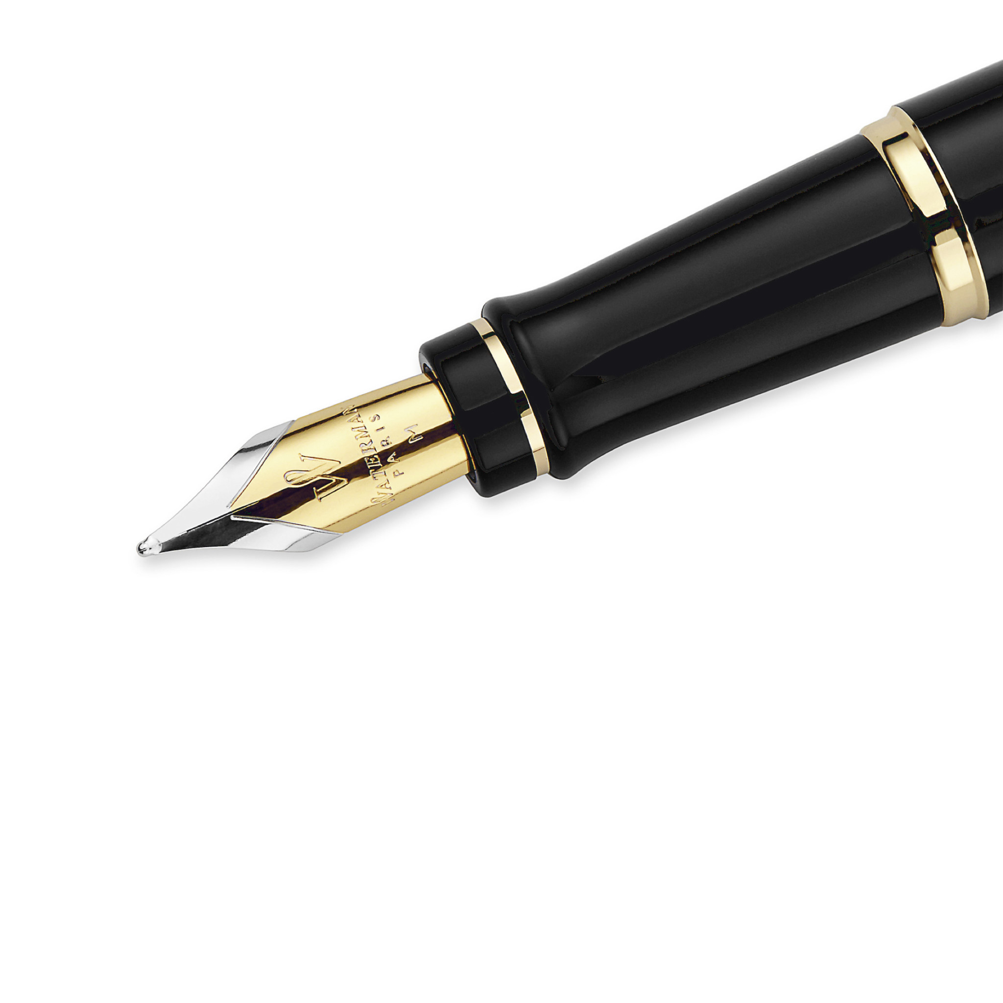 WATERMAN Stylo Plume M Expert Laque Noire Gt