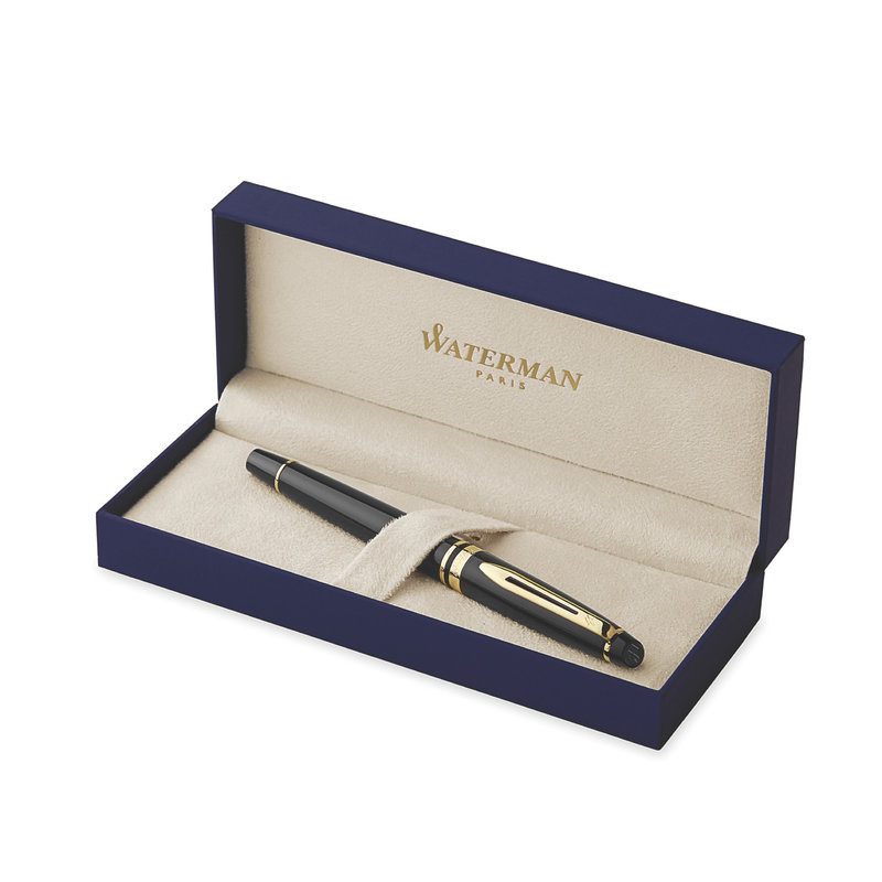 WATERMAN Expert Black GT Fountain Pen - M