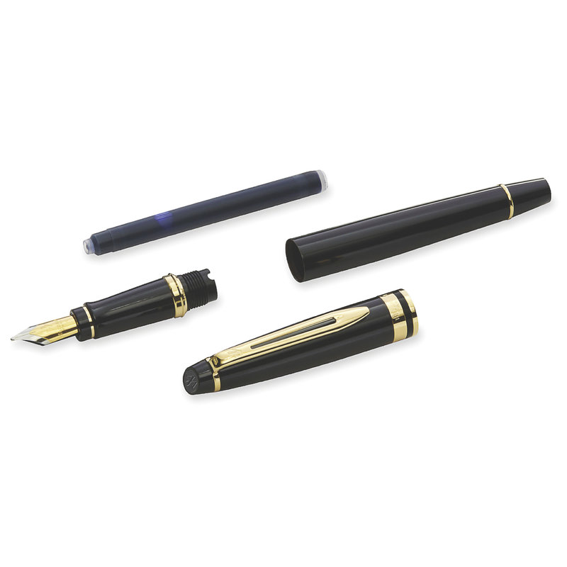 WATERMAN Expert Black GT Fountain Pen - M