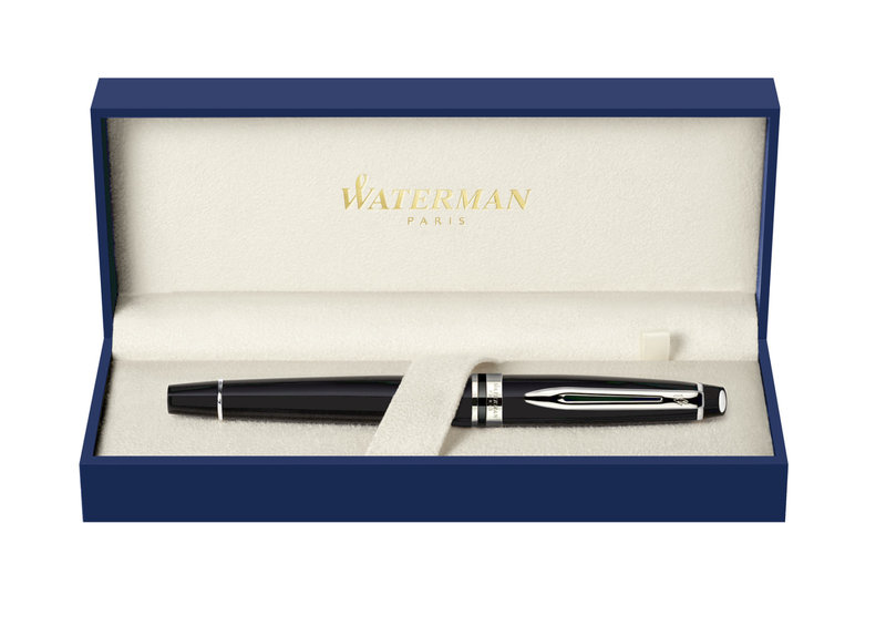 WATERMAN Rollerball Pen Expert Black Lacquer CT