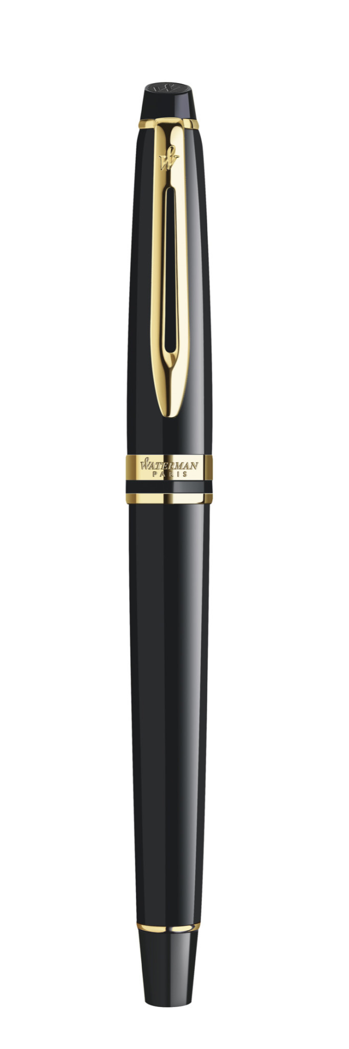 WATERMAN Stylo Roller Expert Laque Noire Gt