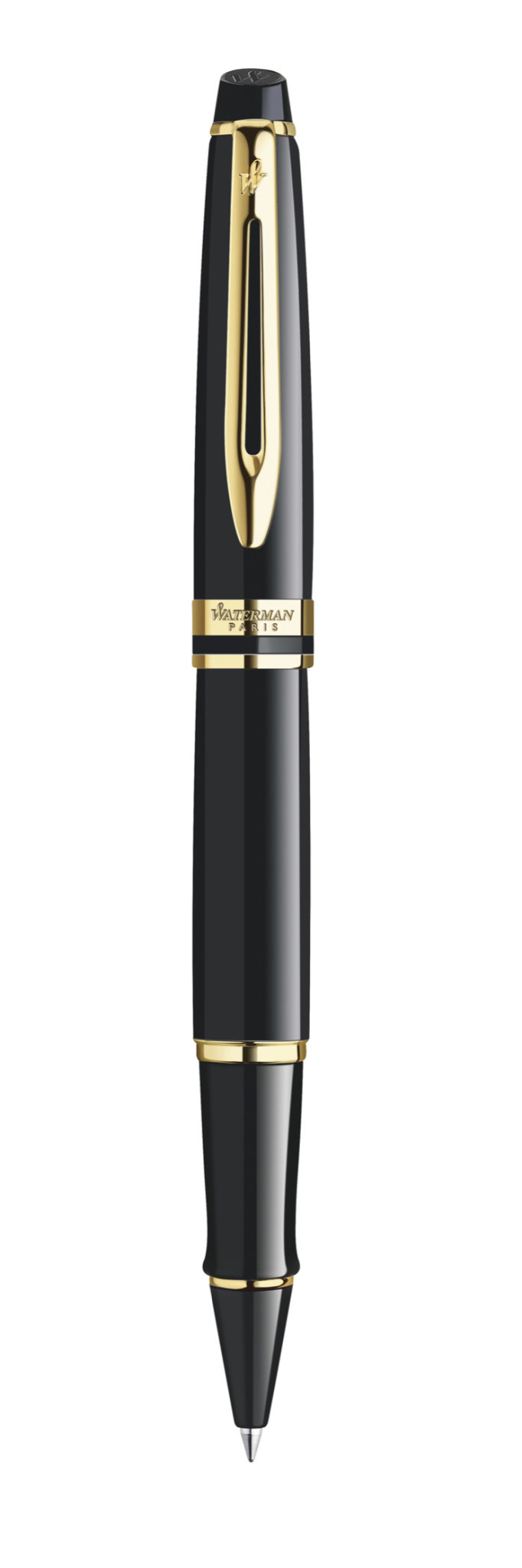 WATERMAN Stylo Roller Expert Laque Noire Gt